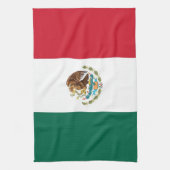 Keukenhanddoek met Vlag van Mexico (Verticaal)