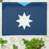 Keukenhanddoek met vlag van Minnesota, VS (Gevouwen)