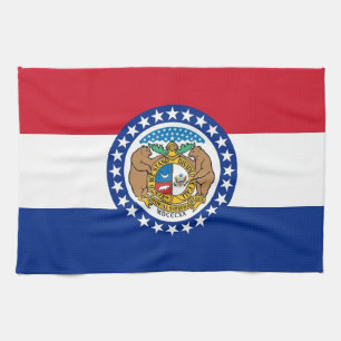 Keukenhanddoek met vlag van Missouri, V.S.A.