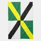 Keukenhanddoek met vlag van Monterey City, VS (Verticaal)