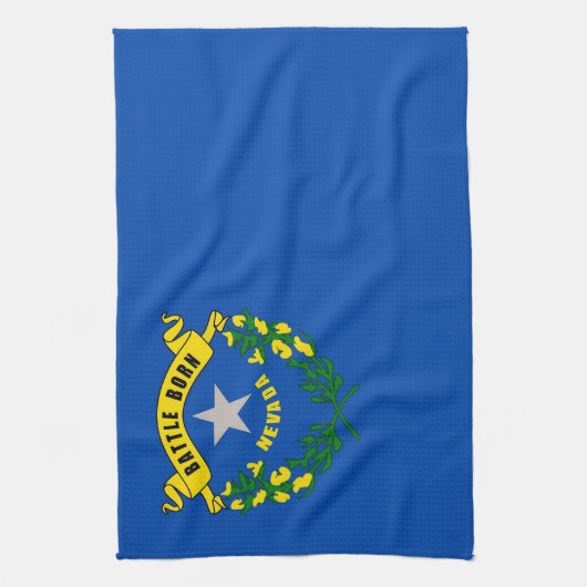 Keukenhanddoek met vlag van Nevada, VS (Verticaal)