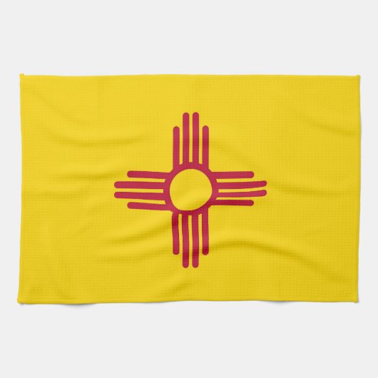 Keukenhanddoek met vlag van New Mexico, U.S.A. (Horizontaal)