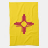 Keukenhanddoek met vlag van New Mexico, U.S.A. (Verticaal)
