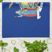 Keukenhanddoek met vlag van New York, VS (Gevouwen)