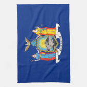 Keukenhanddoek met vlag van New York, VS (Verticaal)