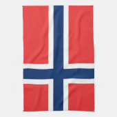 Keukenhanddoek met Vlag van Noorwegen (Verticaal)