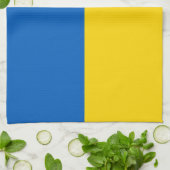 Keukenhanddoek met vlag van Oekraïne (Gevouwen)