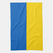 Keukenhanddoek met vlag van Oekraïne (Verticaal)