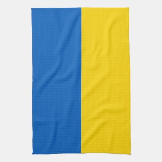 Keukenhanddoek met vlag van Oekraïne (Verticaal)