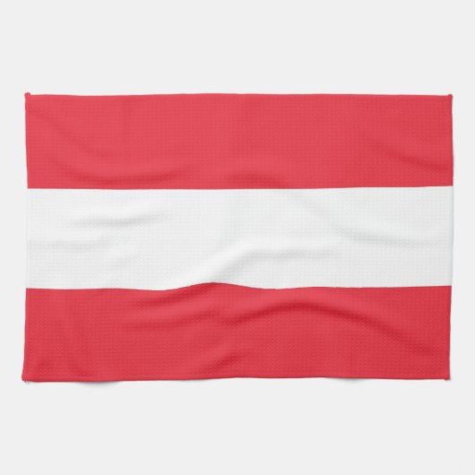 Keukenhanddoek met vlag van Oostenrijk (Horizontaal)