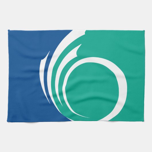 Keukenhanddoek met vlag van Ottawa, Canada (Horizontaal)
