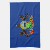 Keukenhanddoek met vlag van Pennsylvania, V.S.A. (Verticaal)