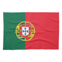 Keukenhanddoek met vlag van Portugal