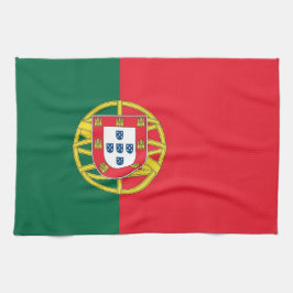 Keukenhanddoek met vlag van Portugal