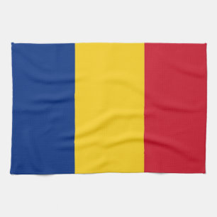 Keukenhanddoek met vlag van Roemenië