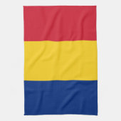 Keukenhanddoek met vlag van Roemenië (Verticaal)