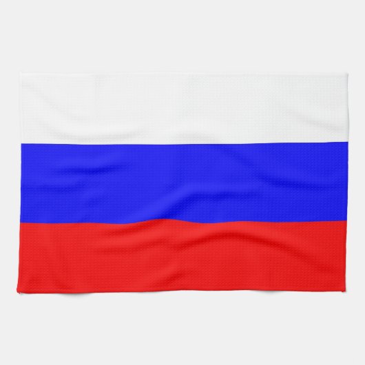 Keukenhanddoek met vlag van Rusland (Horizontaal)