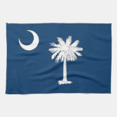 Keukenhanddoek met vlag van South Carolina, U.S.A. (Horizontaal)