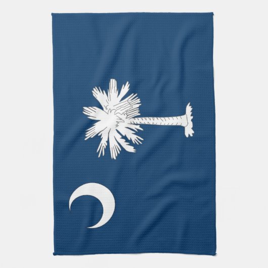 Keukenhanddoek met vlag van South Carolina, U.S.A. (Verticaal)