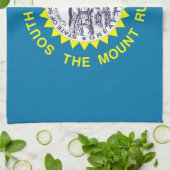 Keukenhanddoek met vlag van South Dakota, V.S.A. (Gevouwen)
