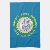 Keukenhanddoek met vlag van South Dakota, V.S.A. (Verticaal)
