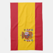 Keukenhanddoek met vlag van Spanje (Verticaal)