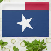 Keukenhanddoek met Vlag van Texas, V.S.A. (Gevouwen)