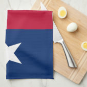 Keukenhanddoek met Vlag van Texas, V.S.A. (Quarter Fold)