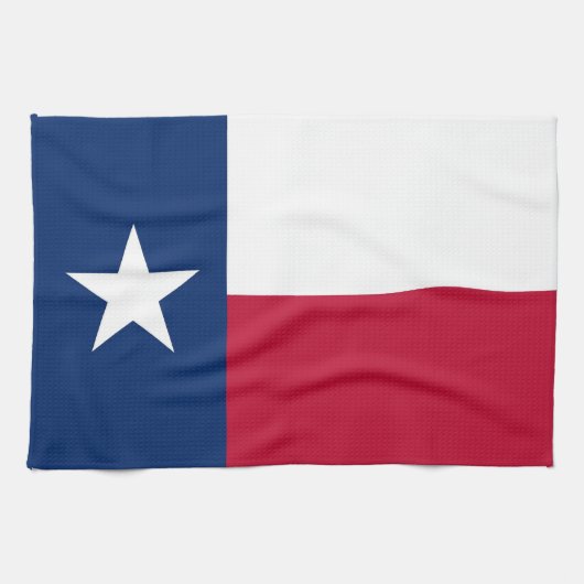 Keukenhanddoek met Vlag van Texas, V.S.A. (Horizontaal)