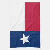 Keukenhanddoek met Vlag van Texas, V.S.A. (Verticaal)