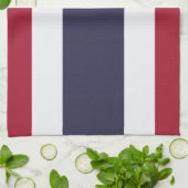 Keukenhanddoek met vlag van Thailand (Gevouwen)