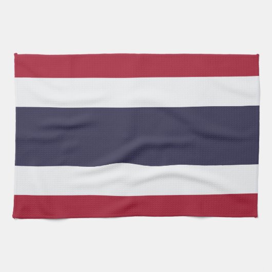Keukenhanddoek met vlag van Thailand (Horizontaal)