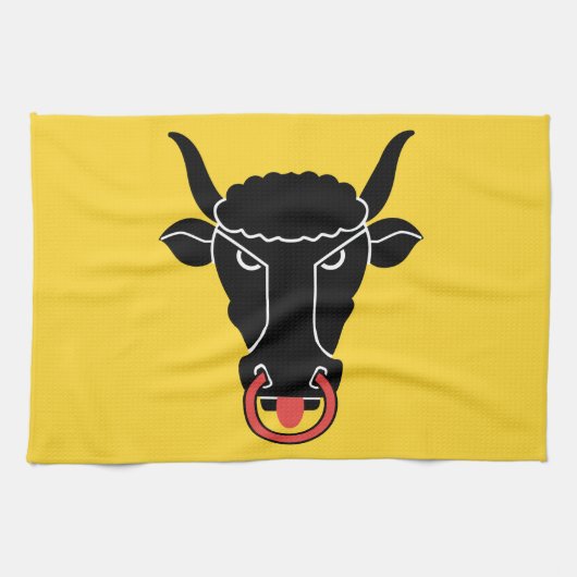 Keukenhanddoek met vlag van Uri, Zwitserland (Horizontaal)
