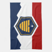 Keukenhanddoek met vlag van Utah, VS (Verticaal)