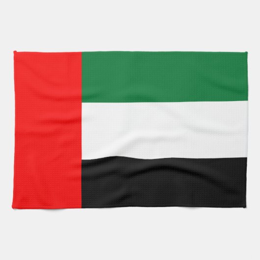 Keukenhanddoek met vlag van Verenigde Arabische Em (Horizontaal)