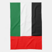 Keukenhanddoek met vlag van Verenigde Arabische Em (Verticaal)