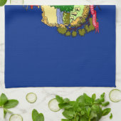 Keukenhanddoek met vlag van Vermont, VS (Gevouwen)