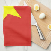 Keukenhanddoek met vlag van Vietnam (Quarter Fold)