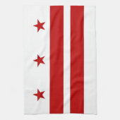 Keukenhanddoek met vlag van Washington D.C., V.S.A (Verticaal)