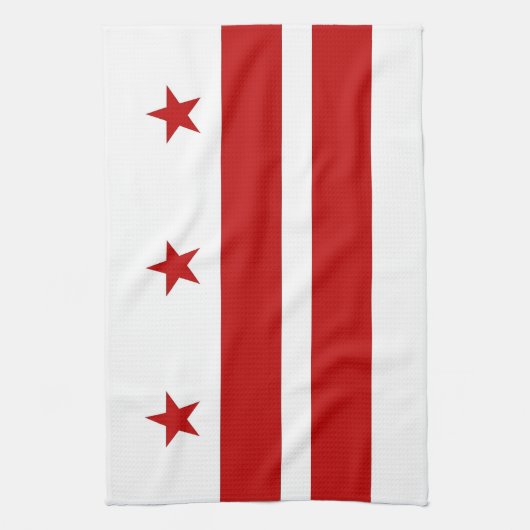 Keukenhanddoek met vlag van Washington D.C., V.S.A (Verticaal)