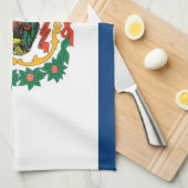 Keukenhanddoek met vlag van West Virginia, V.S.A. (Quarter Fold)