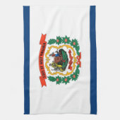 Keukenhanddoek met vlag van West Virginia, V.S.A. (Verticaal)