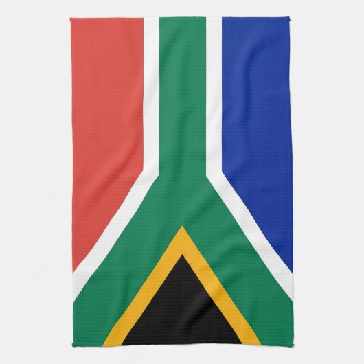 Keukenhanddoek met vlag van Zuid-Afrika (Verticaal)