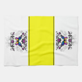Keukenhanddoek met vlinderborduursel (Horizontaal)