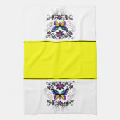 Keukenhanddoek met vlinderborduursel (Verticaal)