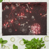 Keukenhanddoek met vuurwerk (Gevouwen)
