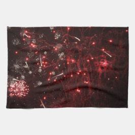 Keukenhanddoek met vuurwerk