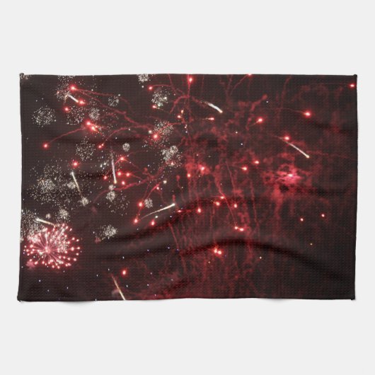 Keukenhanddoek met vuurwerk (Horizontaal)