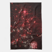 Keukenhanddoek met vuurwerk (Verticaal)