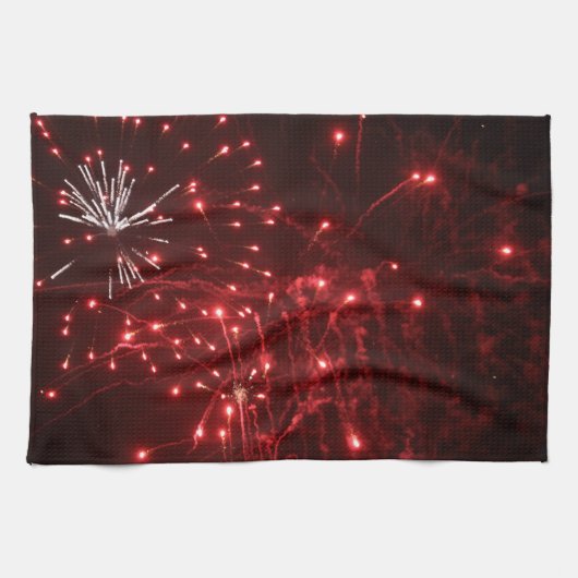 Keukenhanddoek met vuurwerk (Horizontaal)